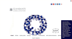 Desktop Screenshot of gioielleriagiansanti.com