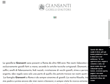 Tablet Screenshot of gioielleriagiansanti.com